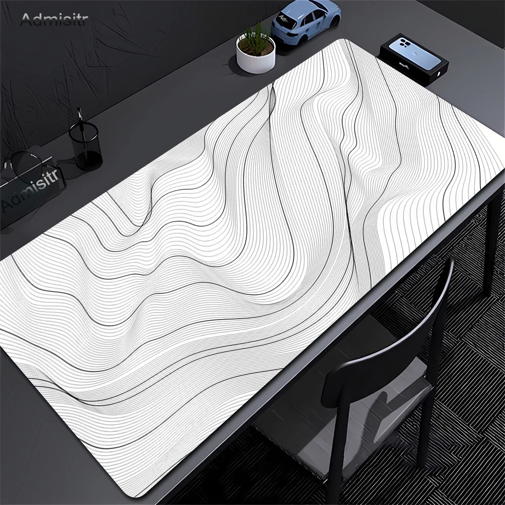 XXL Desk Mat | Black And White | Strata Liquid Mousepad