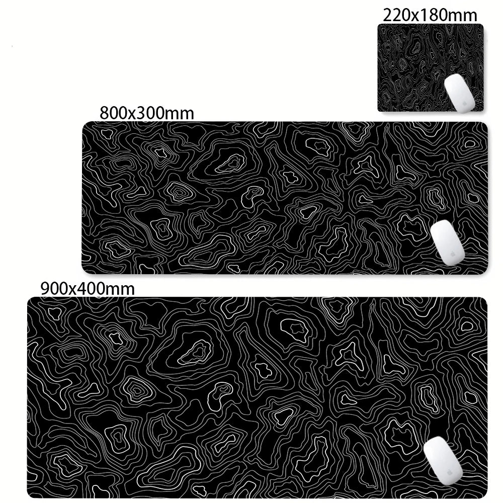 XXL Desk Mat | Black And White | Strata Liquid Mousepad