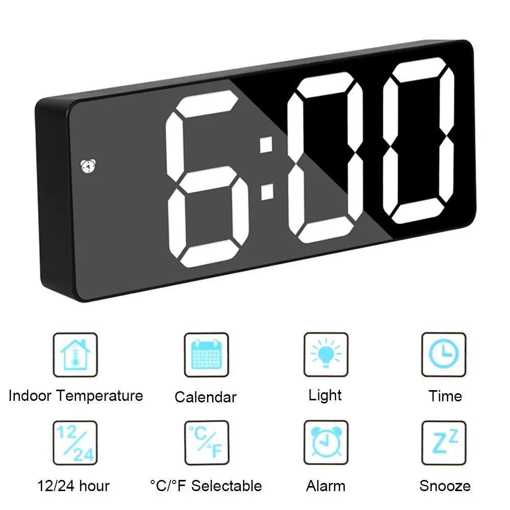Smart Alarm Clock Bedside Table Led Alarm Clock Digital