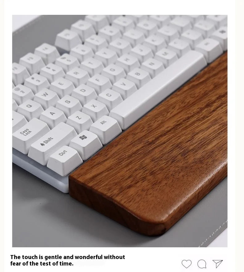 Walnut Wood Rest Palm Pad Mechanical Keyboard Ergonomic Pad | Multiple Sizes