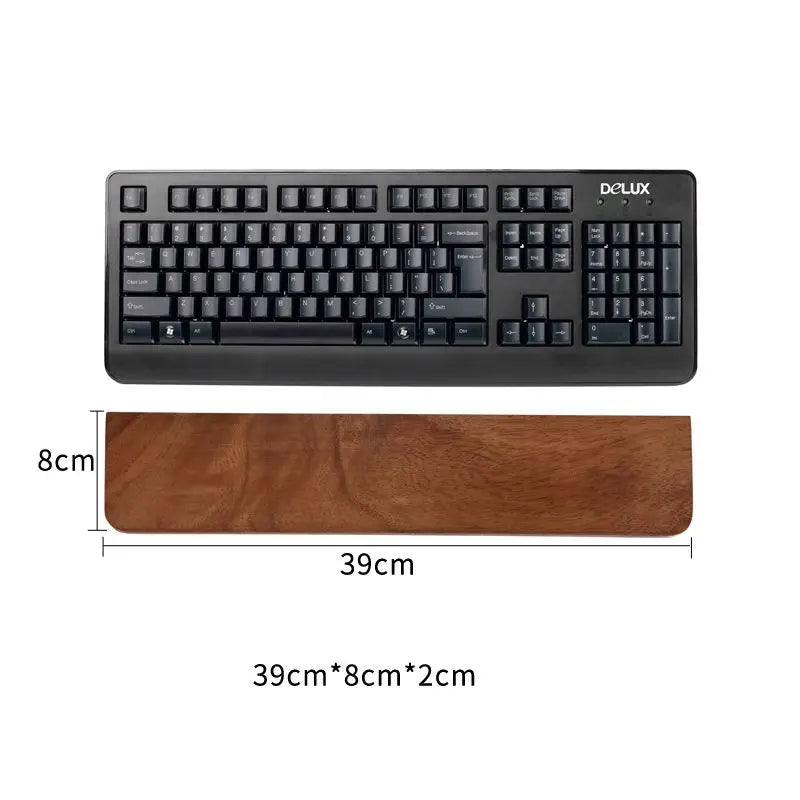 Walnut Wood Rest Palm Pad Mechanical Keyboard Ergonomic Pad | Multiple Sizes