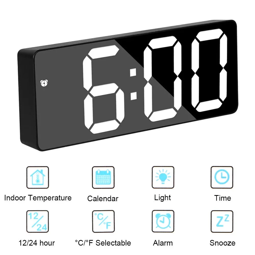 Smart Alarm Clock Bedside Table Led Alarm Clock Digital
