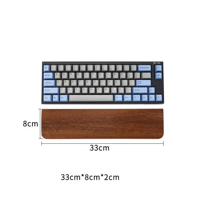 Walnut Wood Rest Palm Pad Mechanical Keyboard Ergonomic Pad | Multiple Sizes
