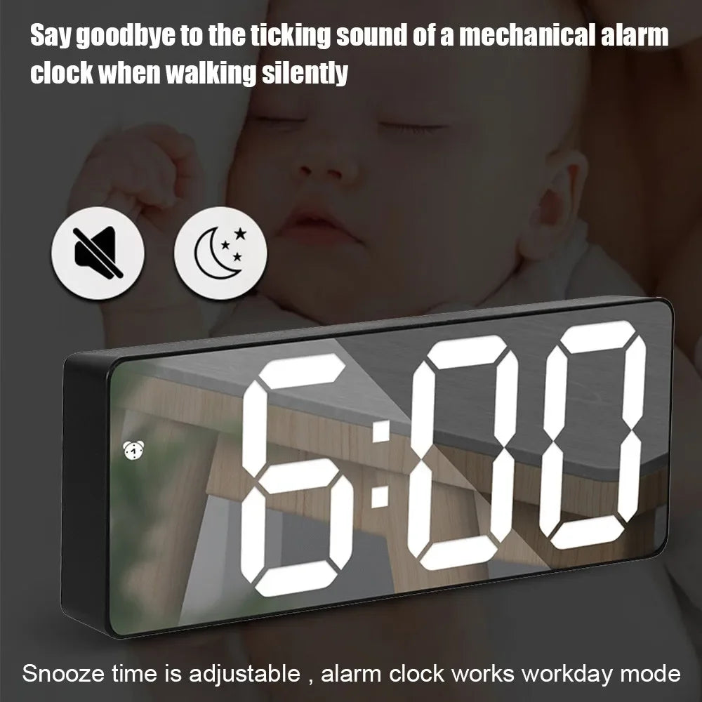 Smart Alarm Clock Bedside Table Led Alarm Clock Digital