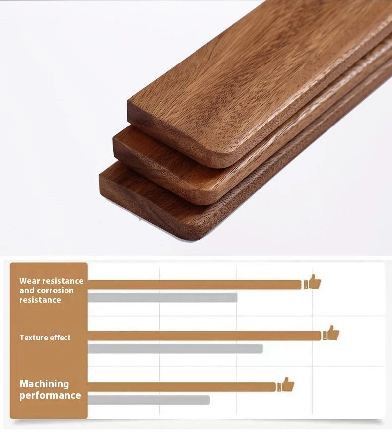 Walnut Wood Rest Palm Pad Mechanical Keyboard Ergonomic Pad | Multiple Sizes
