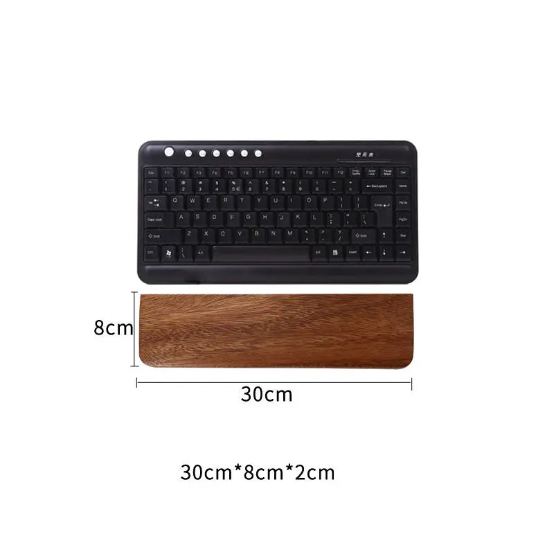 Walnut Wood Rest Palm Pad Mechanical Keyboard Ergonomic Pad | Multiple Sizes