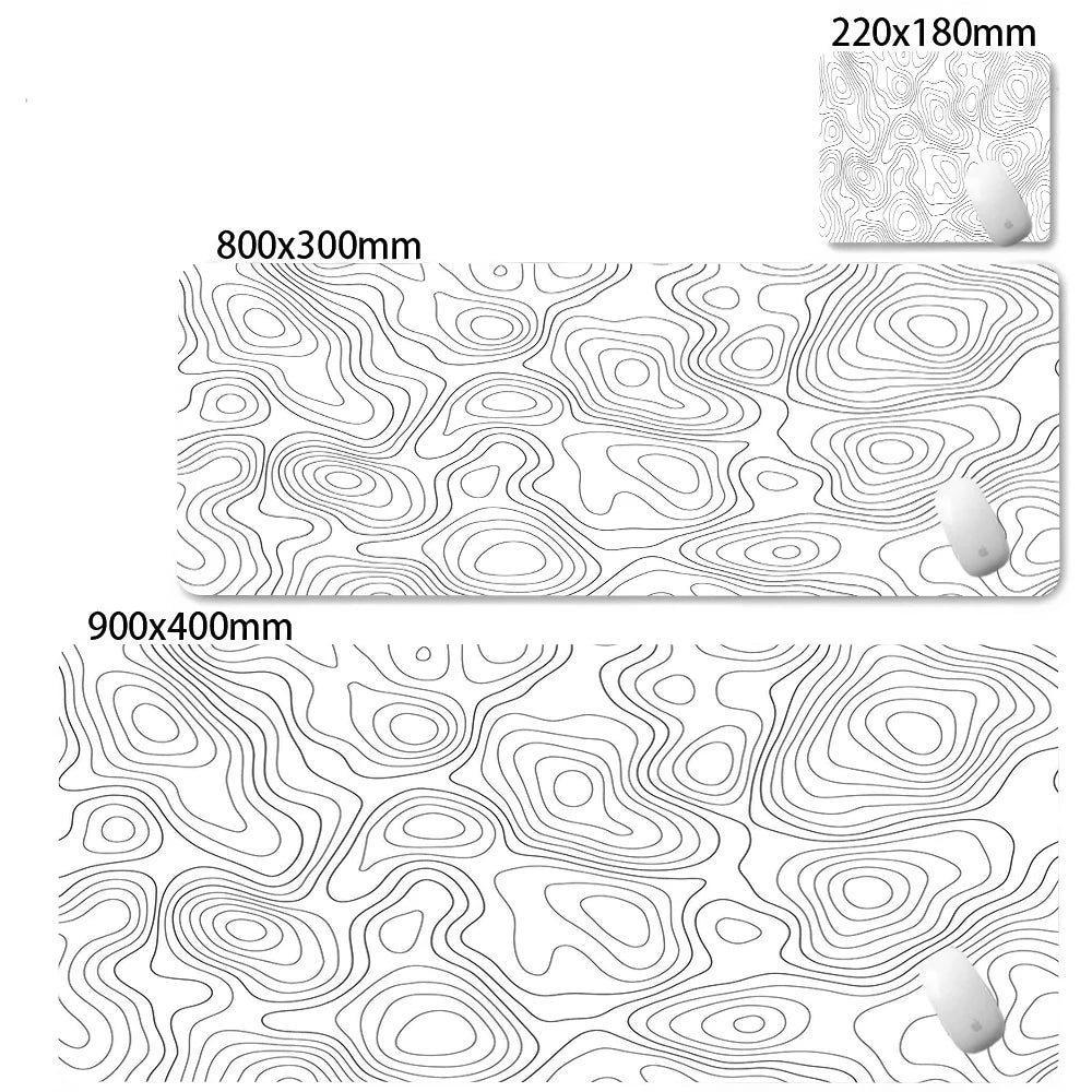 XXL Desk Mat | Black And White | Strata Liquid Mousepad