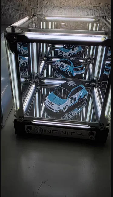 4D Hypercube LED Night Light DIY Wireless Table Lamp for Gamer Room Decor | Acrylic Cube Desk Ornament | Action Figure Display Box