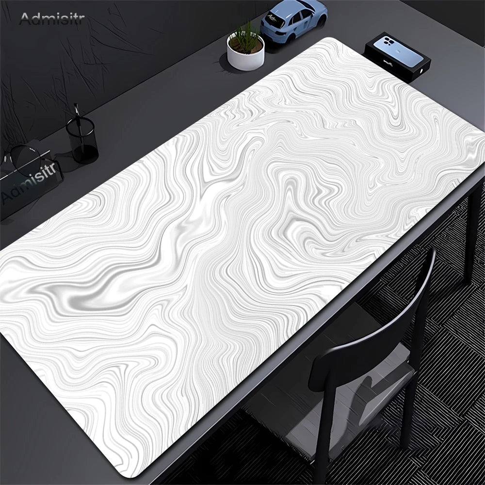 XXL Desk Mat | Black And White | Strata Liquid Mousepad