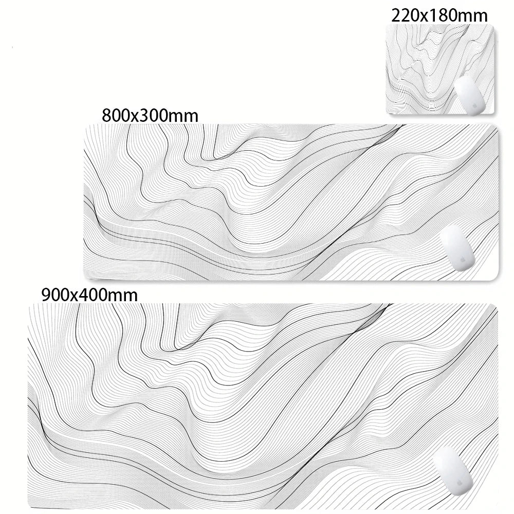 XXL Desk Mat | Black And White | Strata Liquid Mousepad