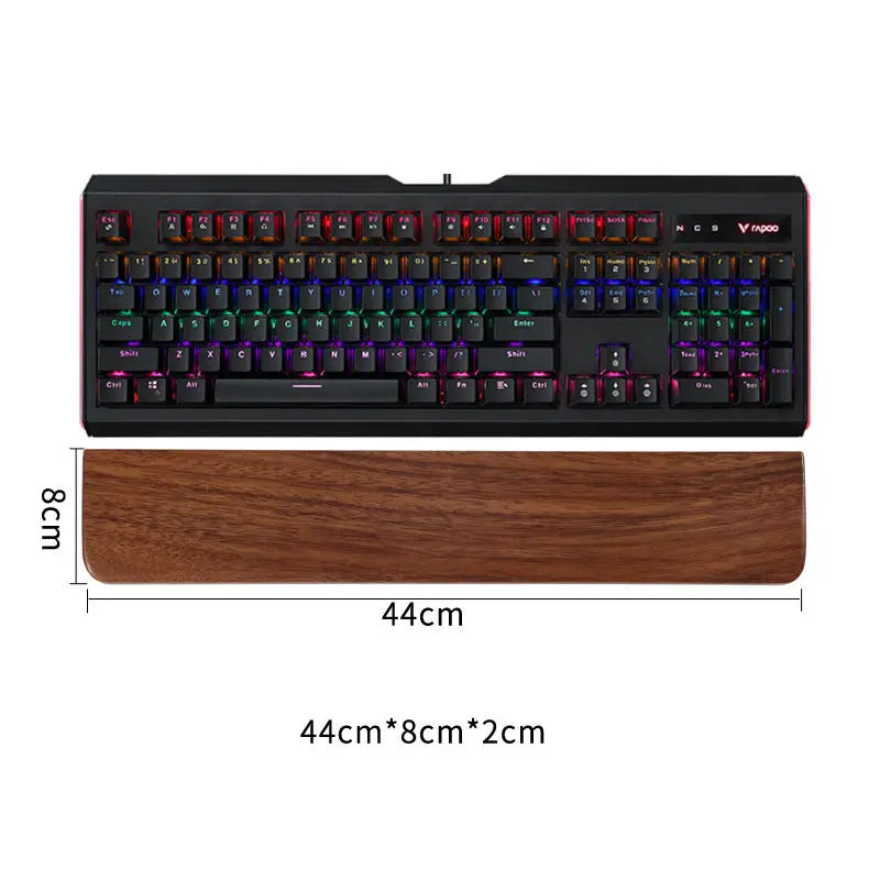 Walnut Wood Rest Palm Pad Mechanical Keyboard Ergonomic Pad | Multiple Sizes