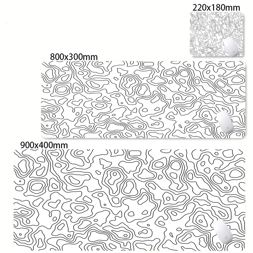 XXL Desk Mat | Black And White | Strata Liquid Mousepad
