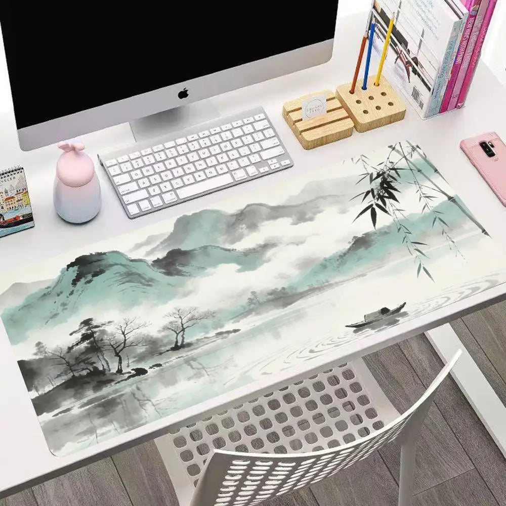 Chinese aesthetic ink painting Mouse Pad Desk Mouse Pad