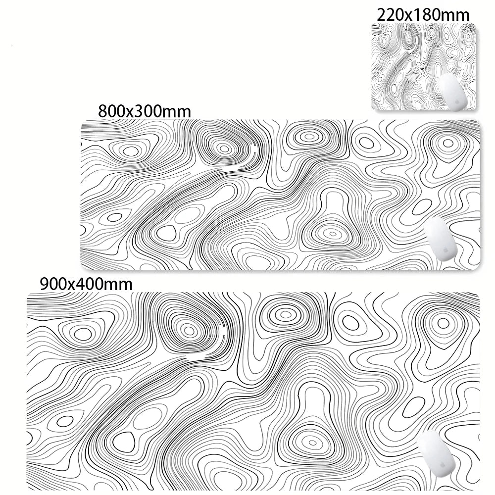 XXL Desk Mat | Black And White | Strata Liquid Mousepad